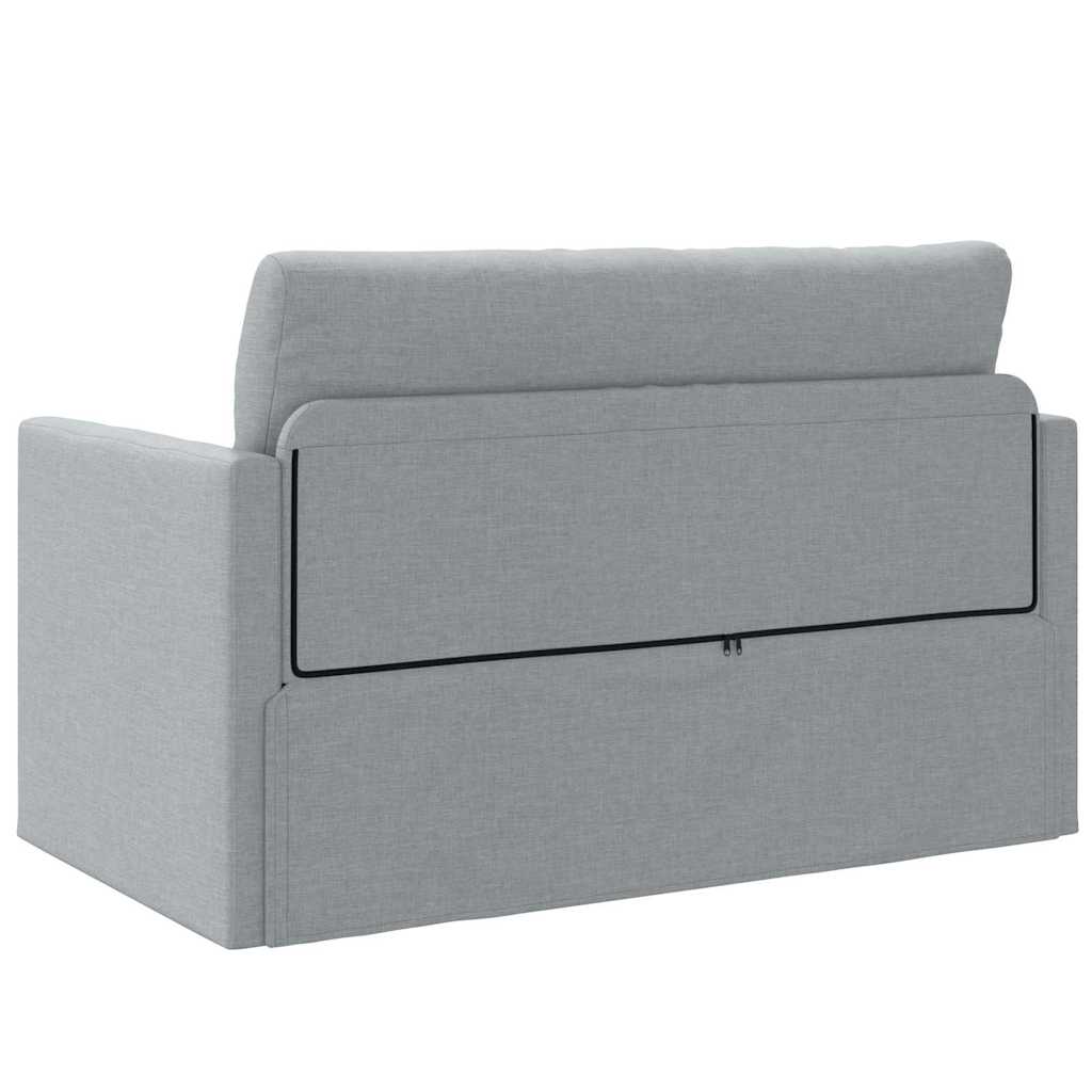 Sofa Bed Light grey 124 x 71 x 78 cm Fabric